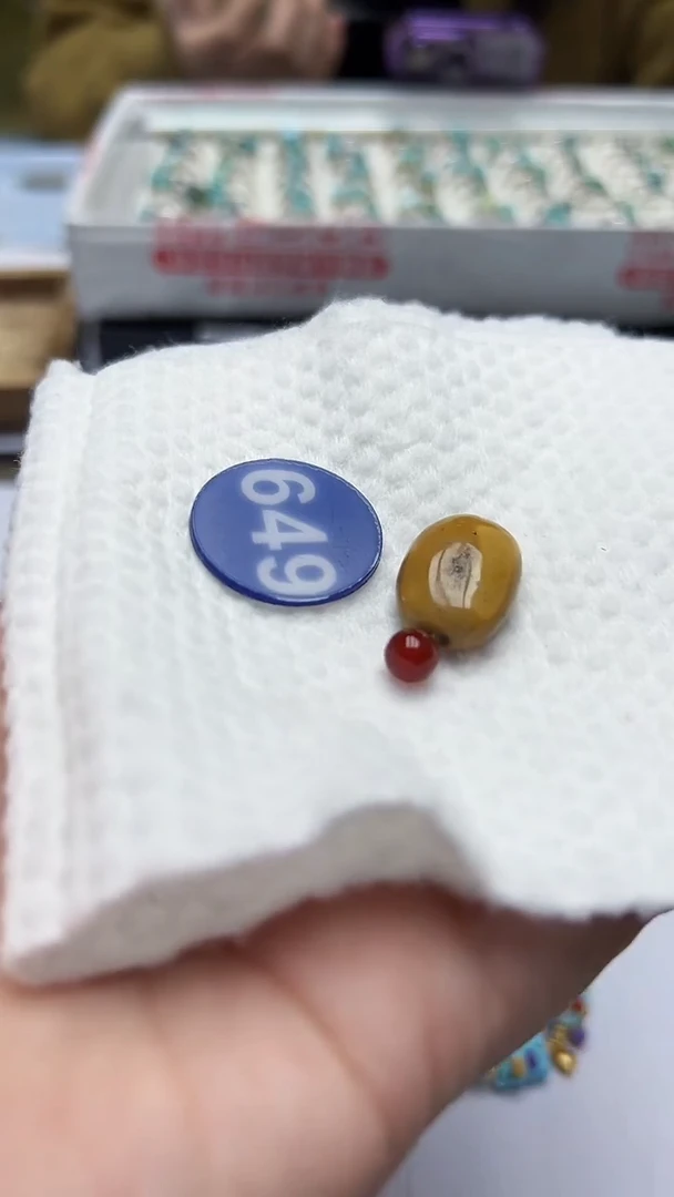 玛瑙/玉髓珠子未镶嵌649