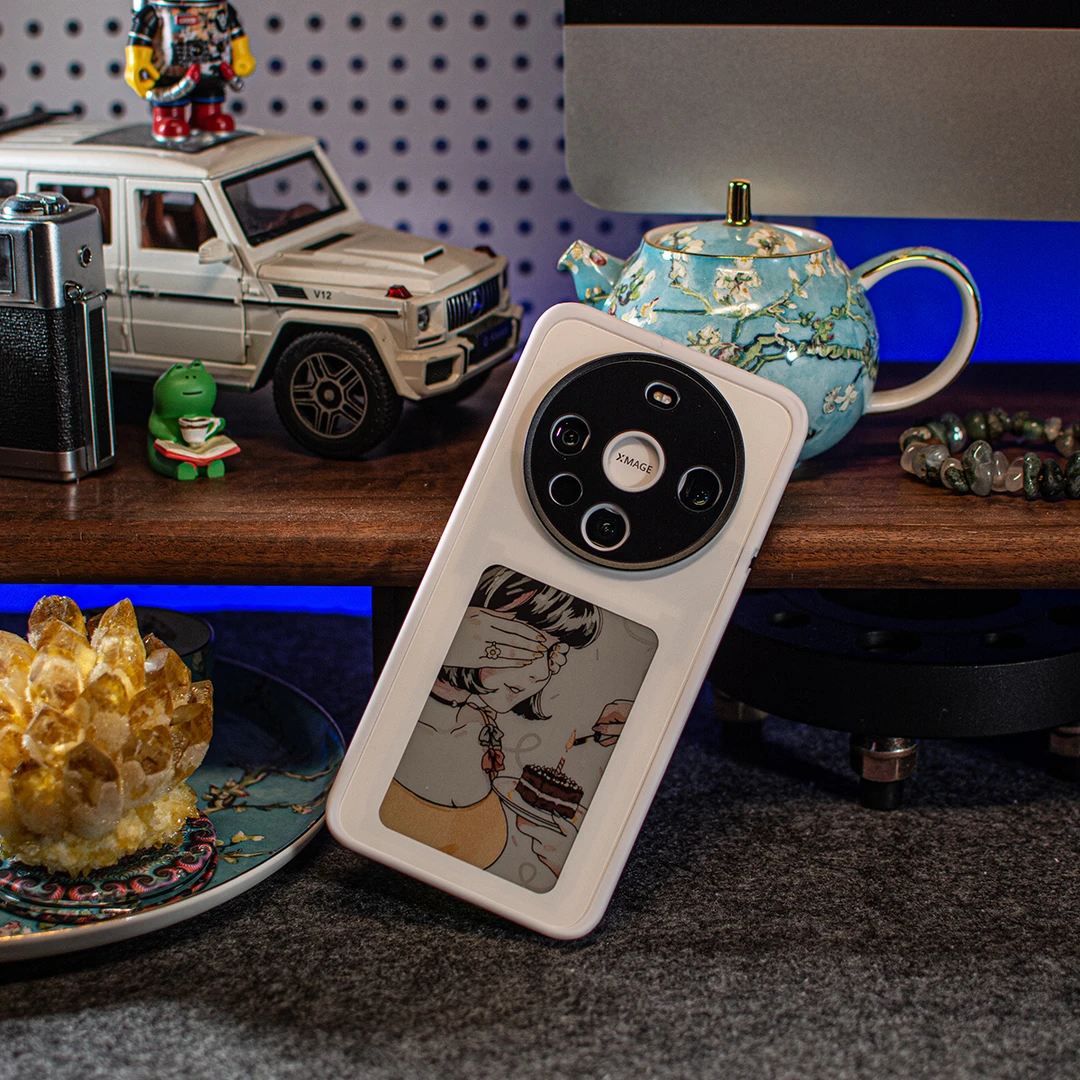 向鹅适用华为mate60pro墨水投投屏NFC智能显示高清大屏全包保护套