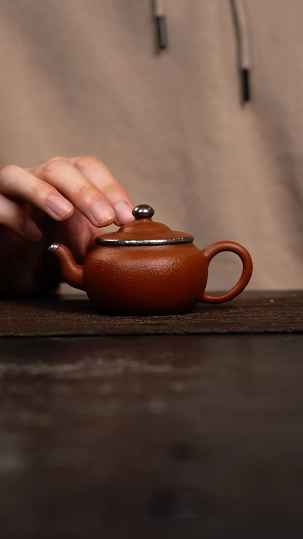 茶壶紫砂原矿手工壶90CC