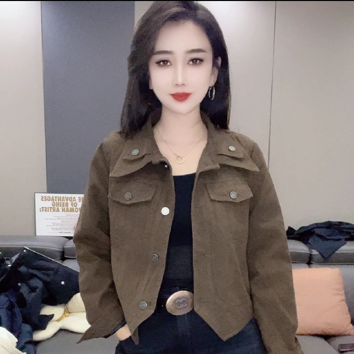 73210#牛仔二棉短外套