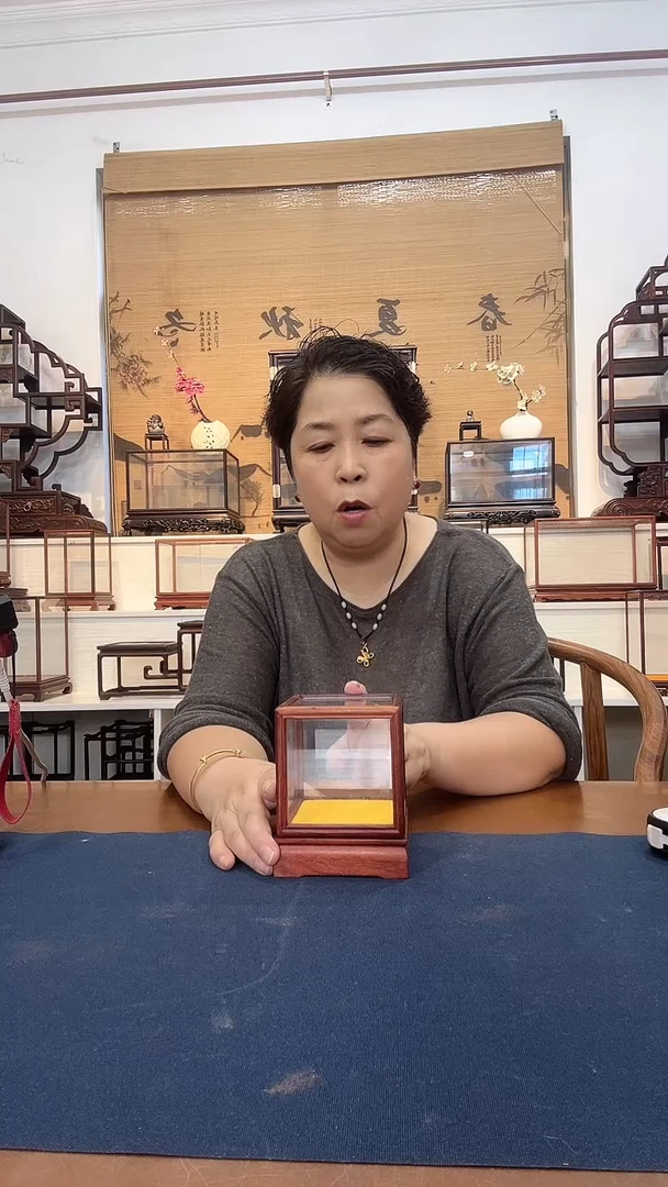 红酸枝木类玻璃罩062