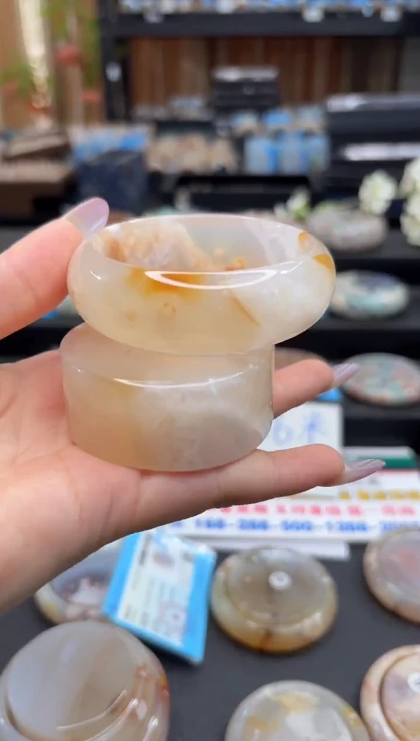 未镶嵌手镯石英质玉C570(54圈赠送镯心)