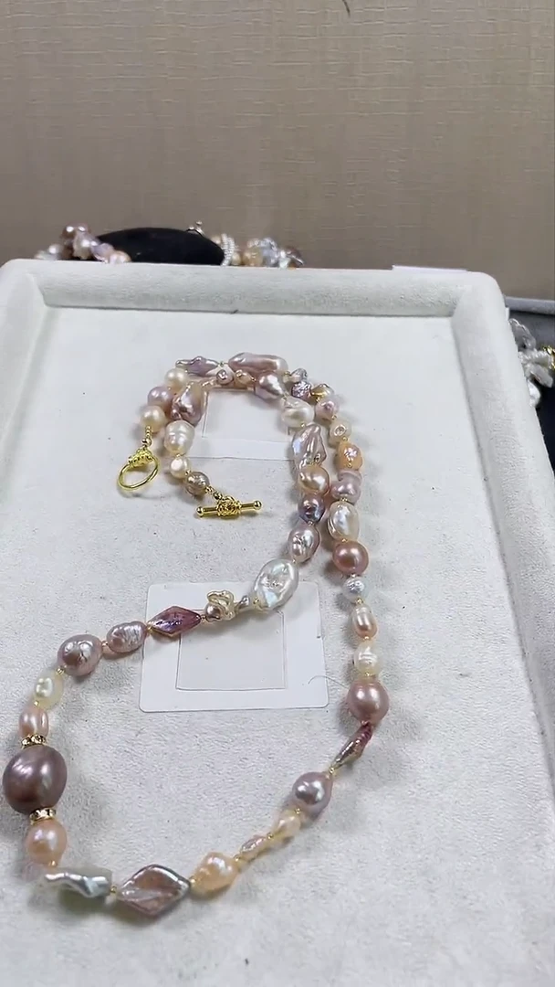 未镶嵌毛衣链淡水珍珠【纯恬饰品】（多样性发货发一）