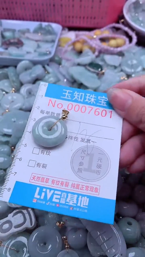 翡翠未镶嵌吊坠(不含链)7601