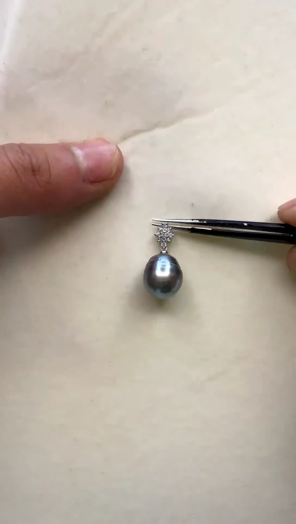 颈饰银S925镶嵌海水珍珠