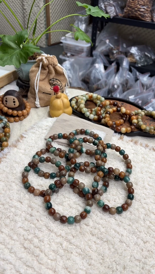 菩提根/象牙果手串13水磨福利（402）