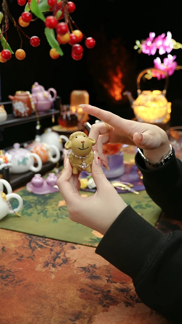 【闪购商品】快乐小羊紫砂茶宠摆件