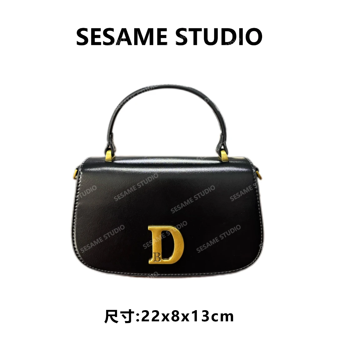 【芝麻集】SD-50253-黑色RAIN.CUN休闲时尚百搭腋下女包