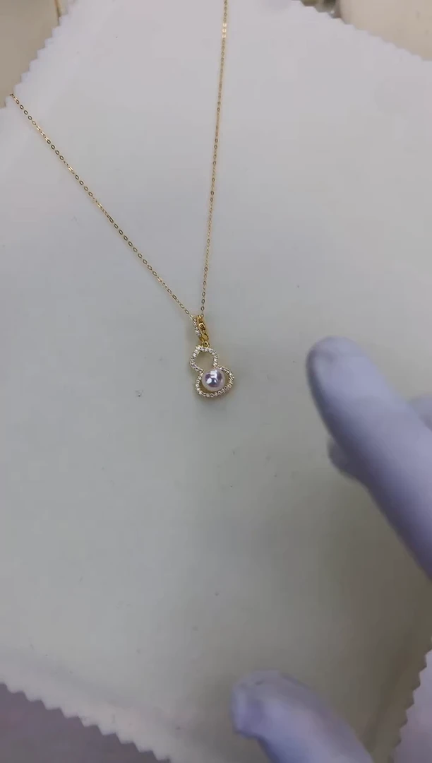 银S925镶嵌DA海水珍珠 GD234 吊坠赠银链 7