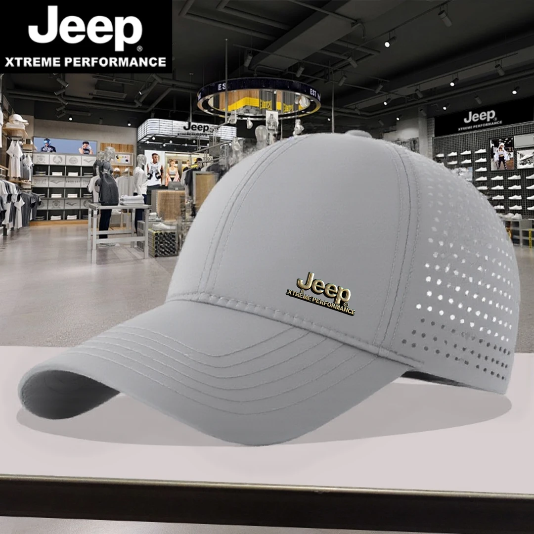 JEEP/吉普网眼鸭舌帽棒球帽情侣帽子休闲夏日百搭太阳帽夏日运动