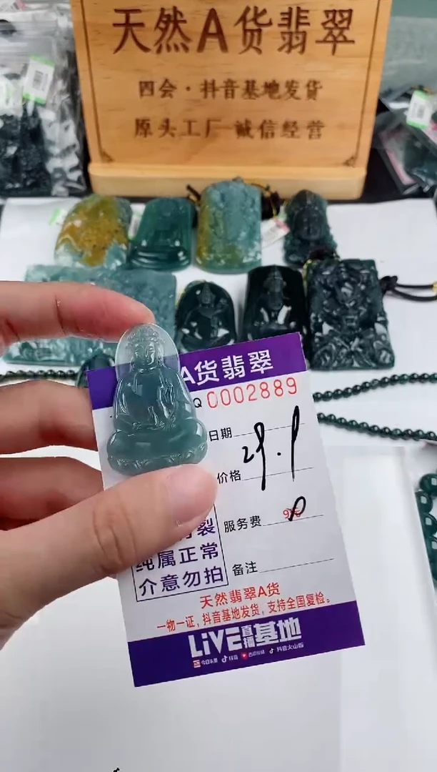 颈饰未镶嵌翡翠 多样性随机一件发货 素衣观音29.9