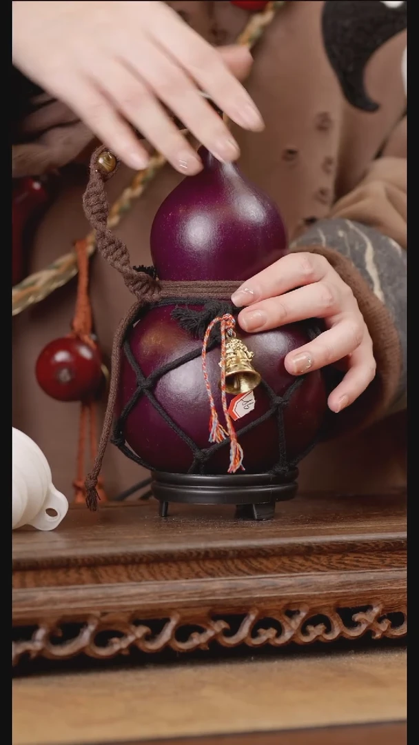 343号精品天然大漆酒葫芦一物一拍~