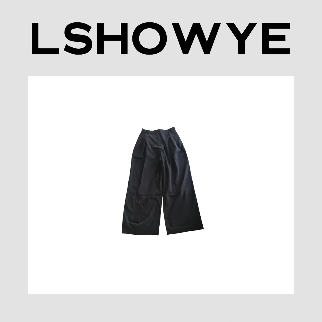 LSHOWYE｜搭片设计阔腿西裤  f2705