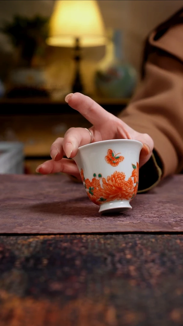 杯景德镇陶瓷杯碗柴烧多人