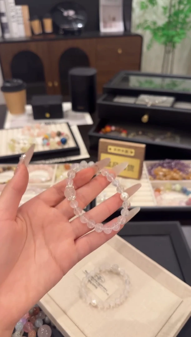 水晶手链合金蓝月光x1713