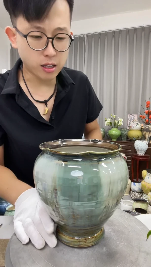 陶瓷花盆  8.29  微瑕 底部高温开裂