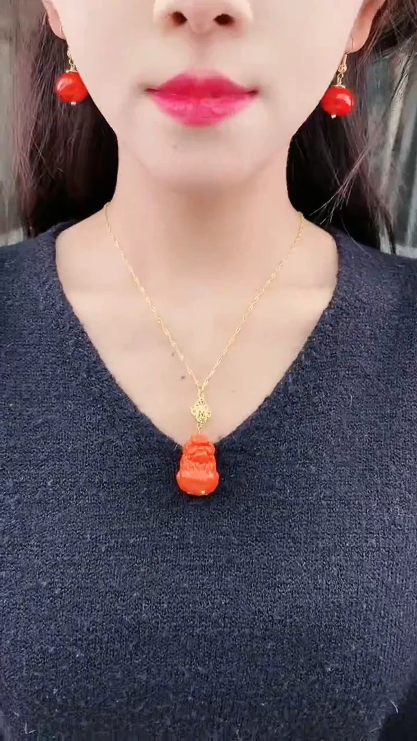 【闪购商品】翡翠颈饰14K金镶嵌D211吊坠