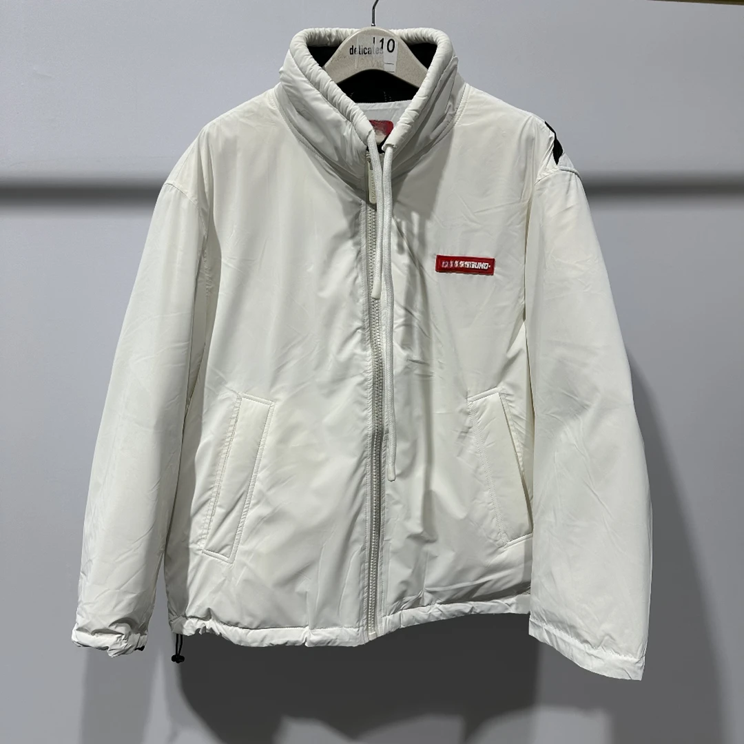 AL-4 SY 冬季男士胸口小标白色后背撞色大标印花立领羽绒服 41317