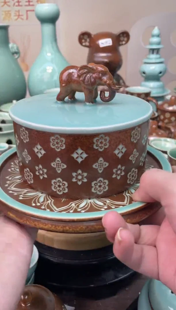 瓷特价福利 微瑕 慧仙青瓷