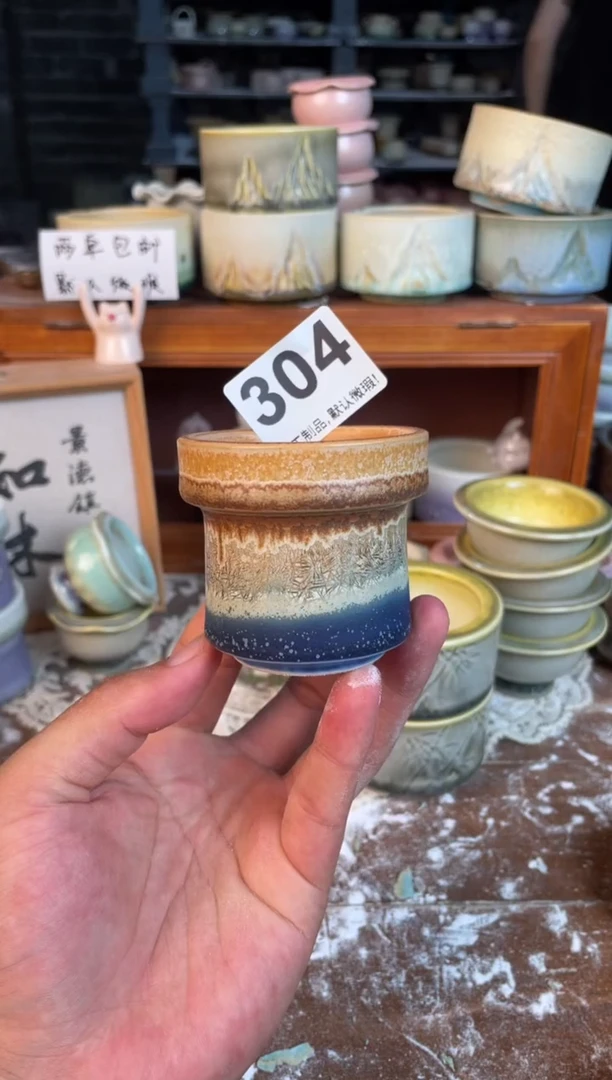瓷片304知木小芳花盆直播编号