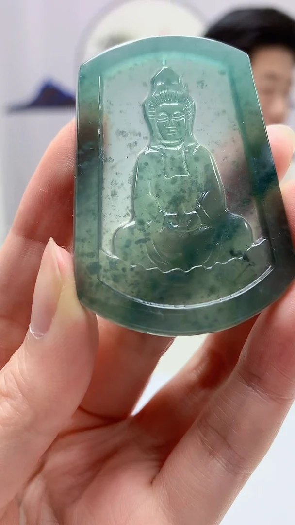 【闪购商品】定制翡翠未镶嵌4917zm-毛货挂件人物64