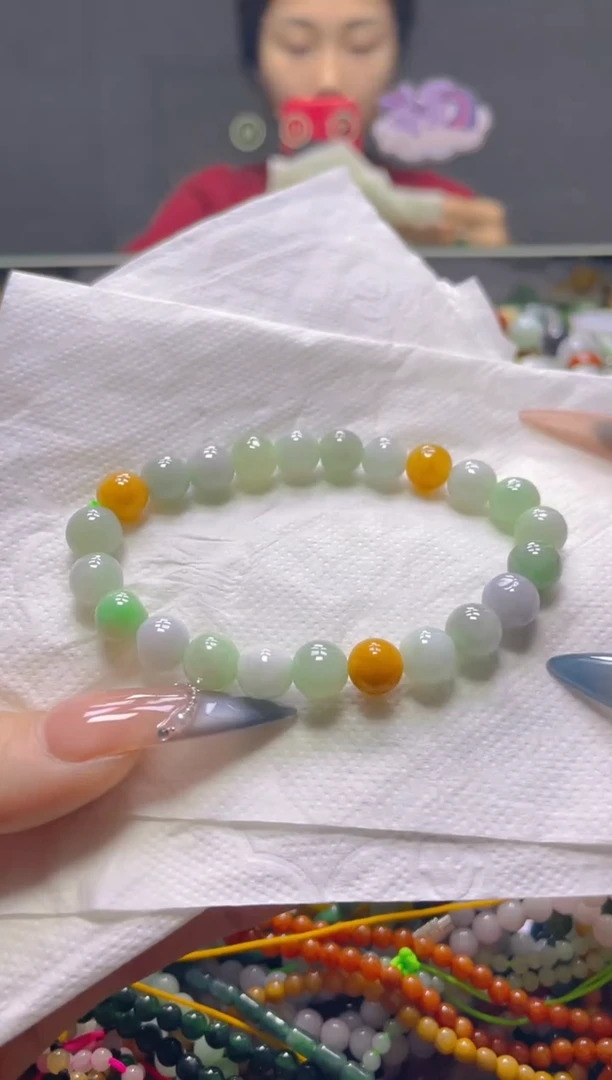 颈饰未镶嵌翡翠7MM