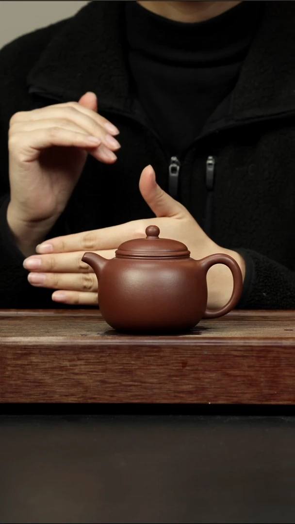 茶壶紫砂老紫泥 大匏樽 220左右