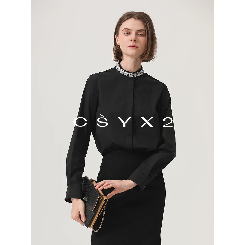 CsyX2-2025S/S早秋新款气质百搭"匠人之作"时尚长袖衬衫CG5CC002