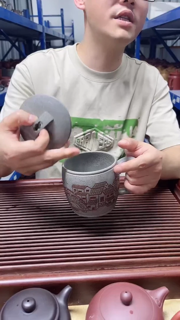 宜兴原矿紫砂翠玉汉瓦