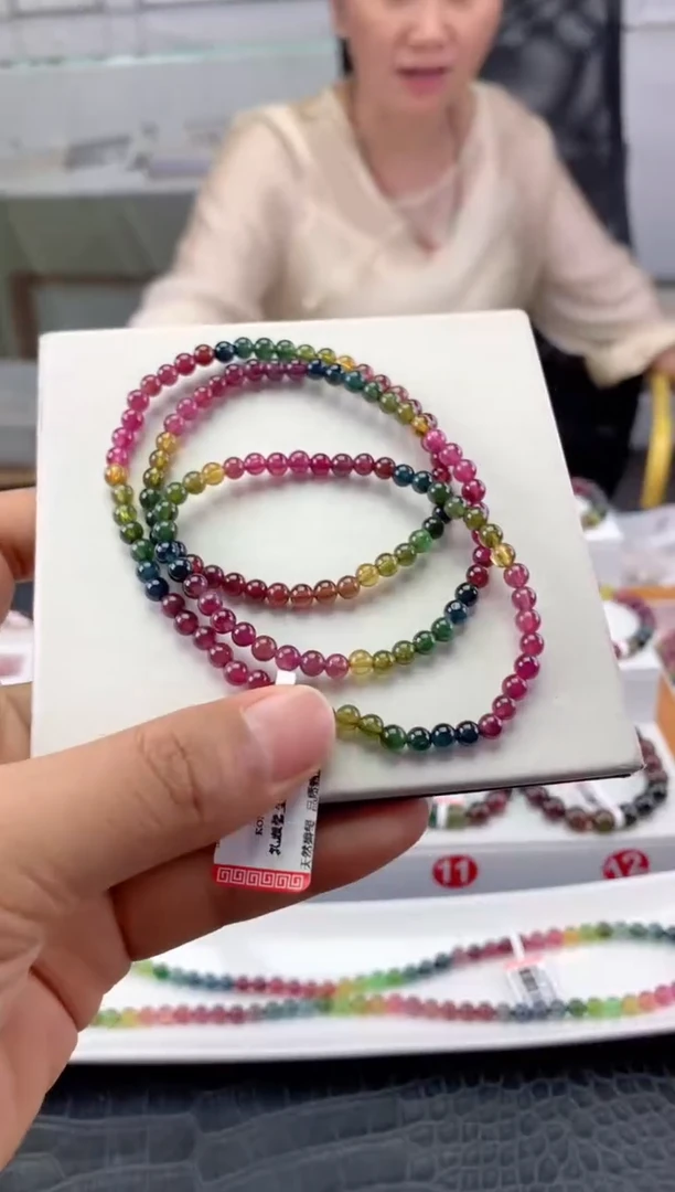 未镶嵌手串碧玺多样性发一条