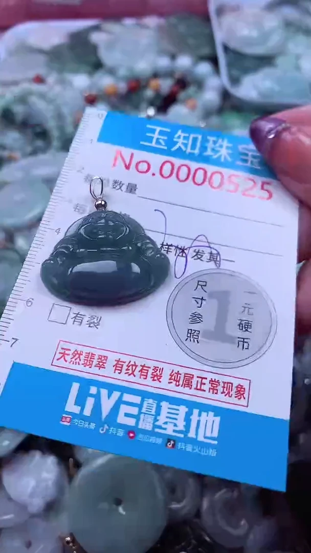 翡翠未镶嵌吊坠(不含链)525
