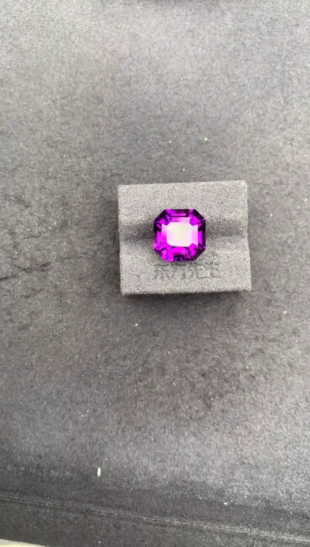 未镶嵌珠宝半成品紫晶6ct紫水晶 定制 GE