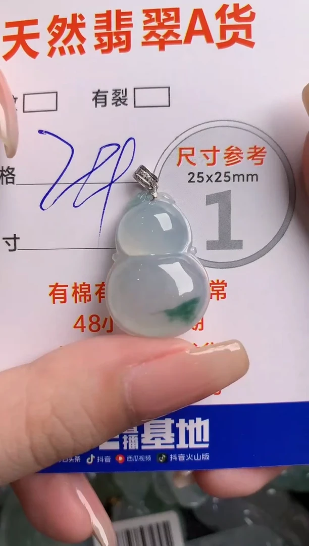 翡翠18K金镶嵌颈饰0046051430