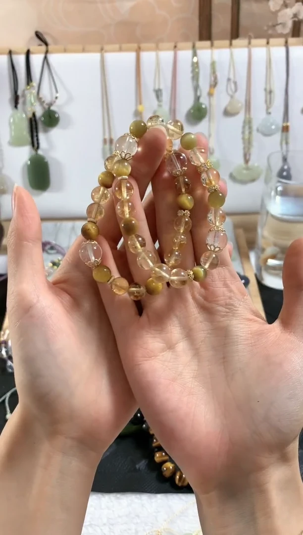 水晶手链未镶嵌手串4