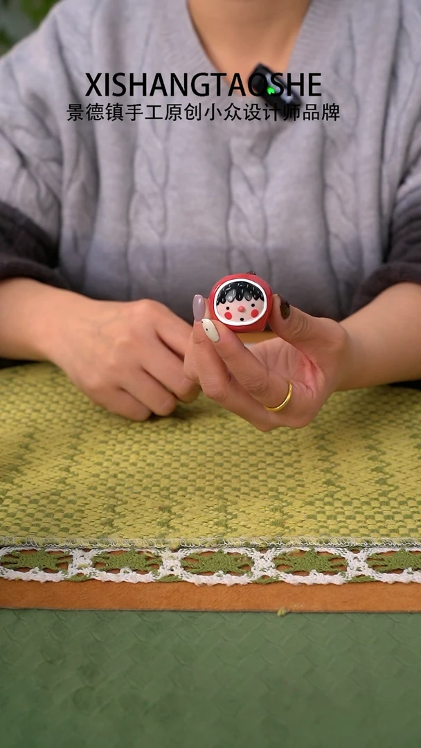 【闪购商品】.喜上陶社苹果摆件亮面