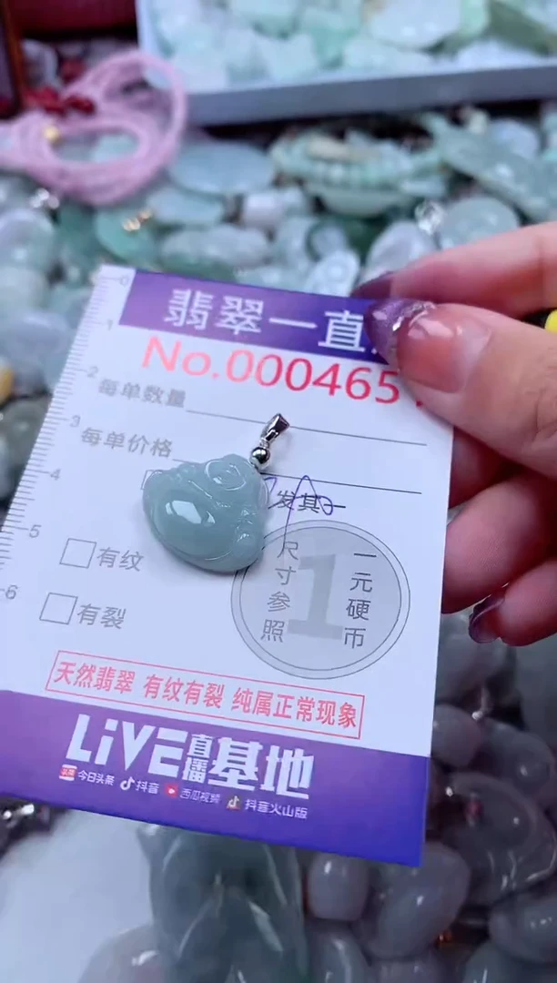 翡翠未镶嵌吊坠(不含链)4651