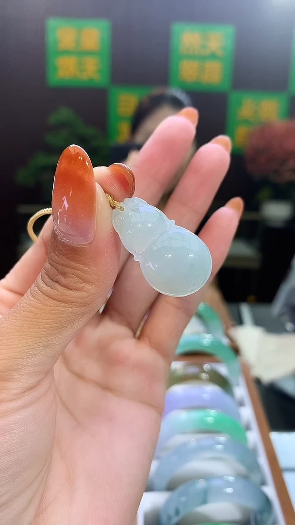 吊坠(不含链)未镶嵌翡翠天然缅甸A货翡翠挂件91