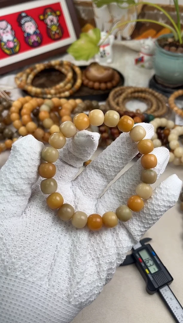 手串菩提根/象牙果a926 卡12 干磨莫高窟