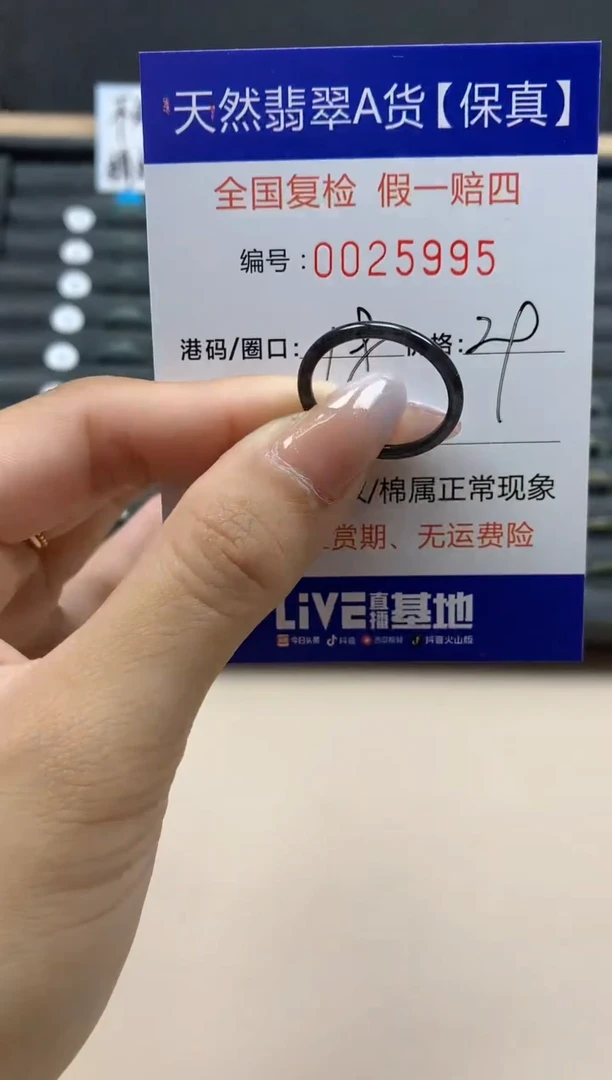 【闪购商品】翡翠戒指未镶嵌天然25995