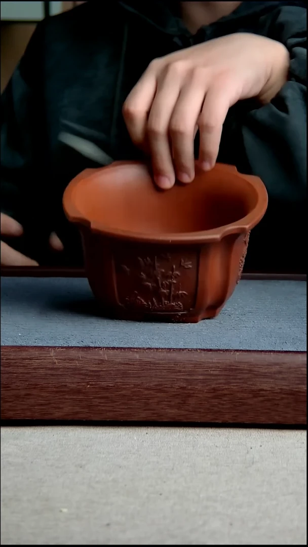 紫砂花盆14*7.5内径尺寸