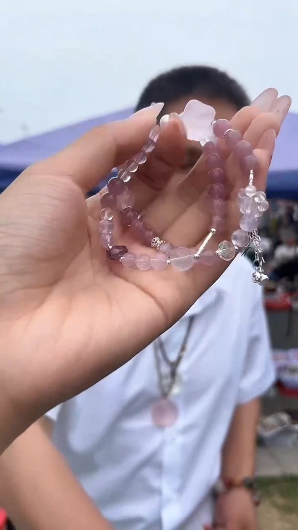 紫晶手链未镶嵌天然DIY手串多样性发一mm