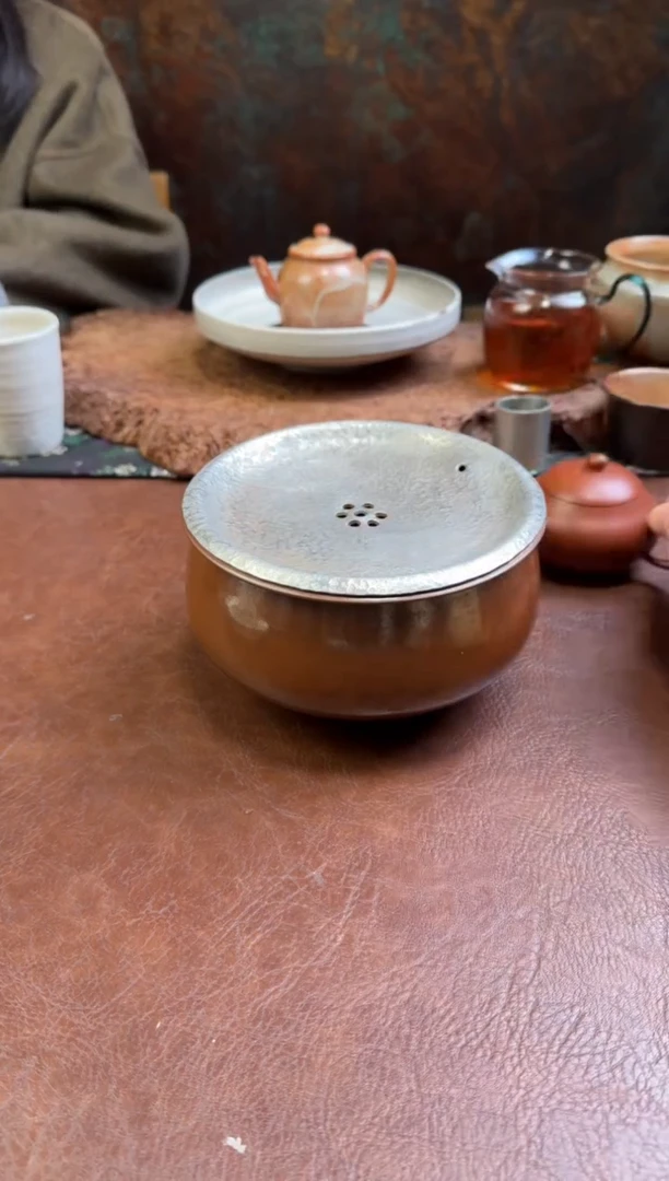 纯锡盖面龙窑壶承/建水。。。。。。。。。。