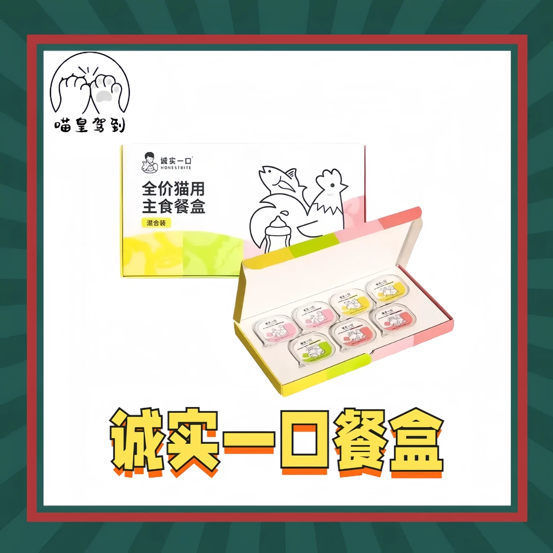 诚实一口全价成猫幼猫用主食餐盒营养湿粮非零食40g