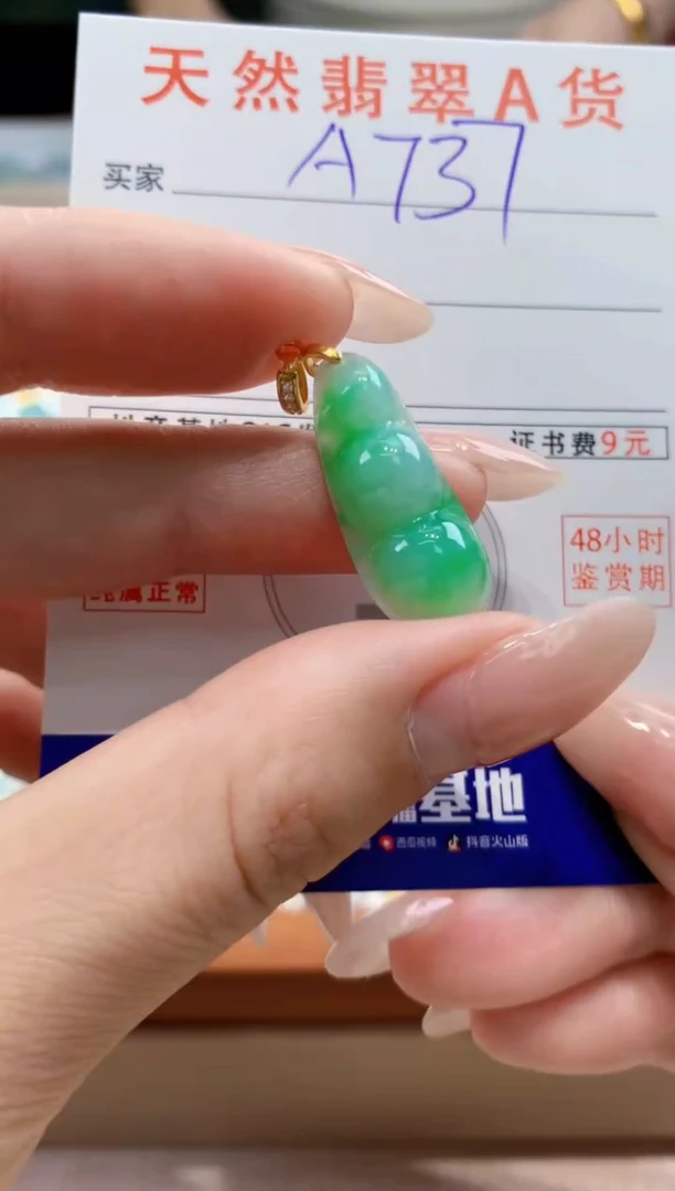 翡翠银S925镶嵌颈饰天然A货翡翠挂件