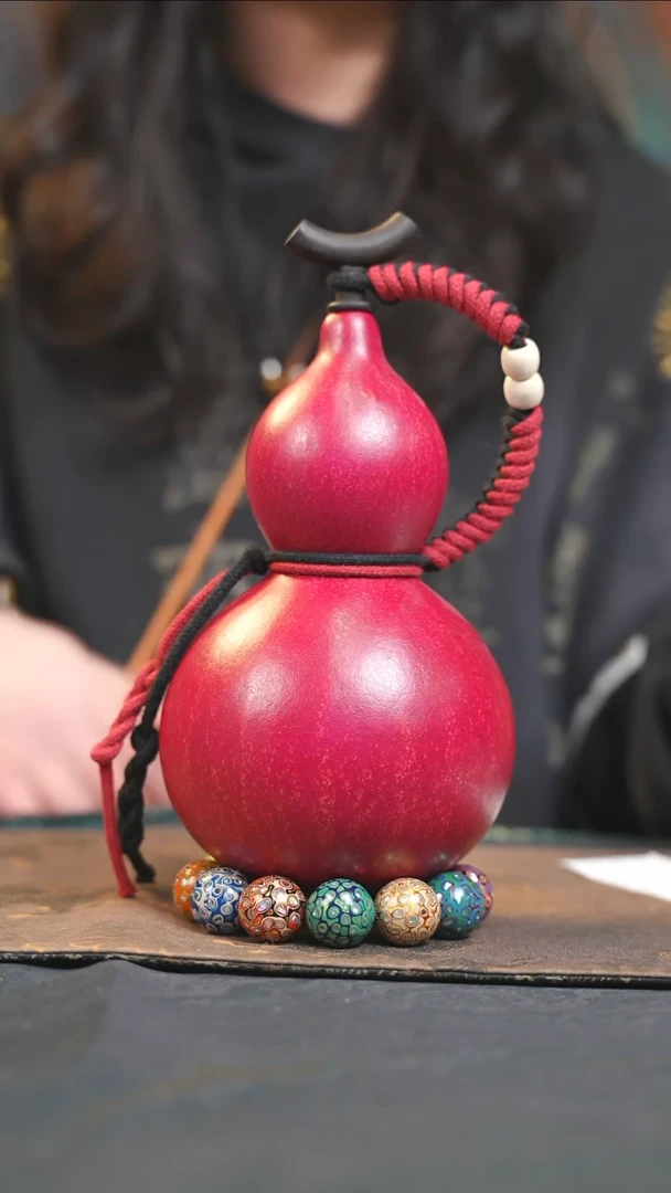 【闪购商品】YT159大漆酒葫芦不包手串及旋转底座
