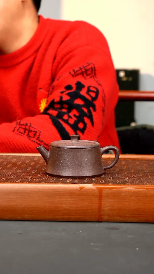 【闪购商品】紫砂茶壶完美全砂天青云柱