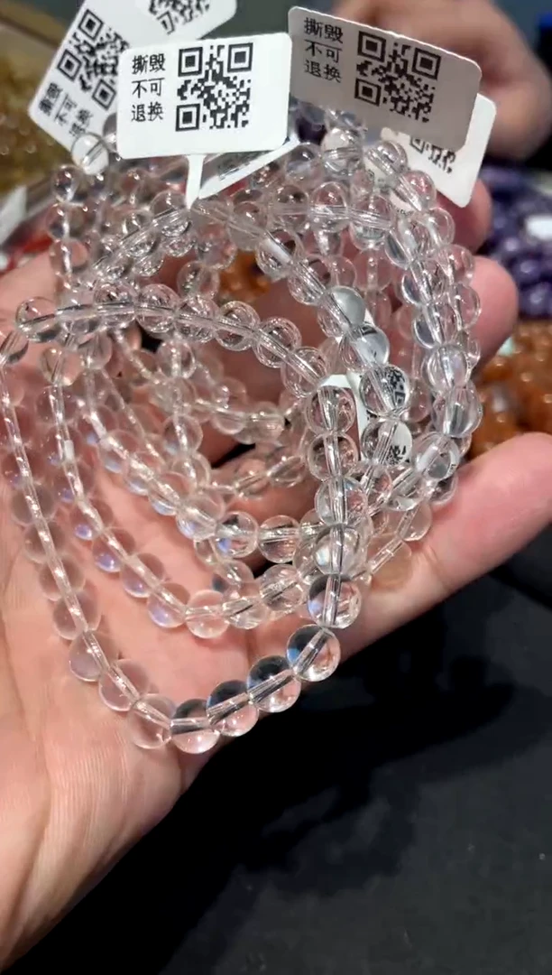 【闪购商品】水晶.未镶嵌白水7mm+  多样性发其一