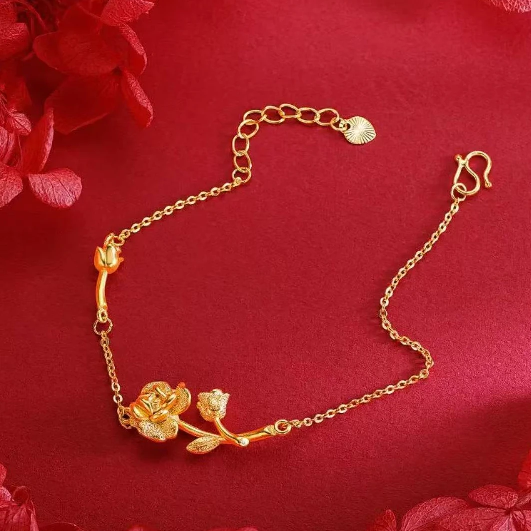 镀K金手链 玫瑰手链多样性发货5877