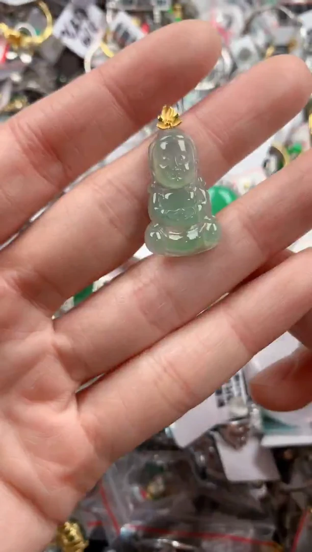 18K金镶嵌戒指翡翠111    2