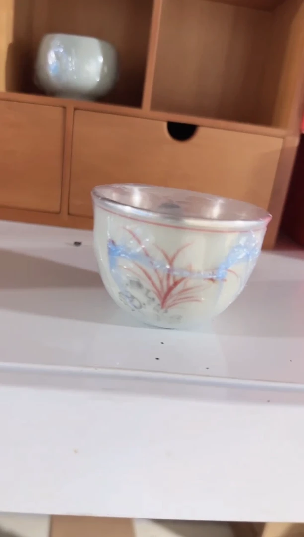 【闪购商品】鎏银兰花大缸杯大缸杯